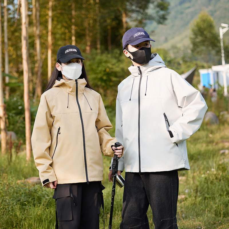 2025 Spring and Autumn New Outdoor Sports Couple's Jacket Men's Jacket Windproof Waterproof Windbreaker Men's Clothing