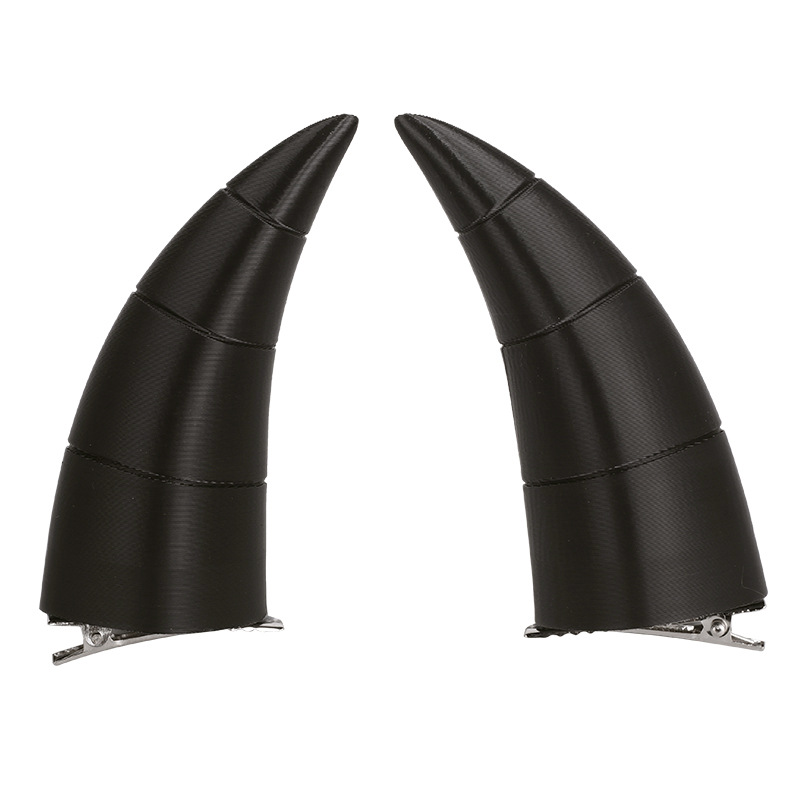 Picture of cosplay Universal Black Devil Horn Horn Halloween Headwear Accessories Props Cos Anime Hairpin 3D Headwear