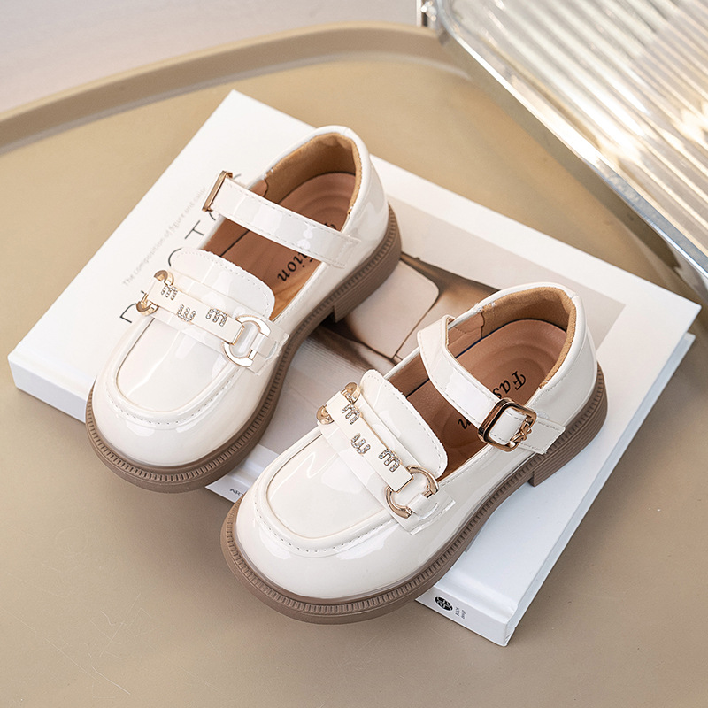 Girls' Leather Shoes Spring and Autumn 2025 Fashion Western Style Children's Princess Shoes Middle and Big Children's British Style Little Girl's Leather Shoes