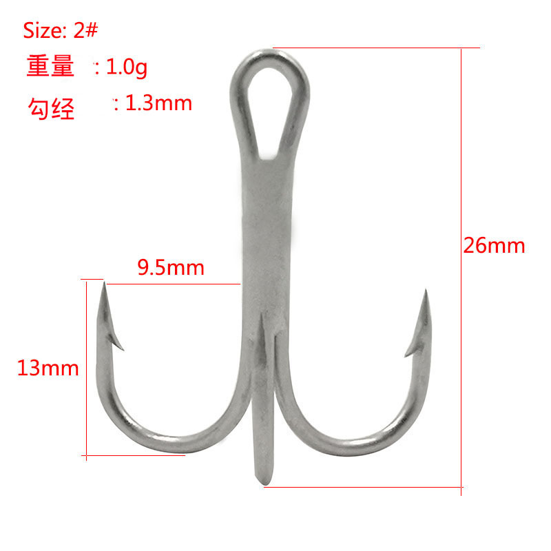 Picture of High carbon steel Luya hook three anchor hook three hooks 4 times reinforced anchor hook Luya hook three claw hook hook wholesale