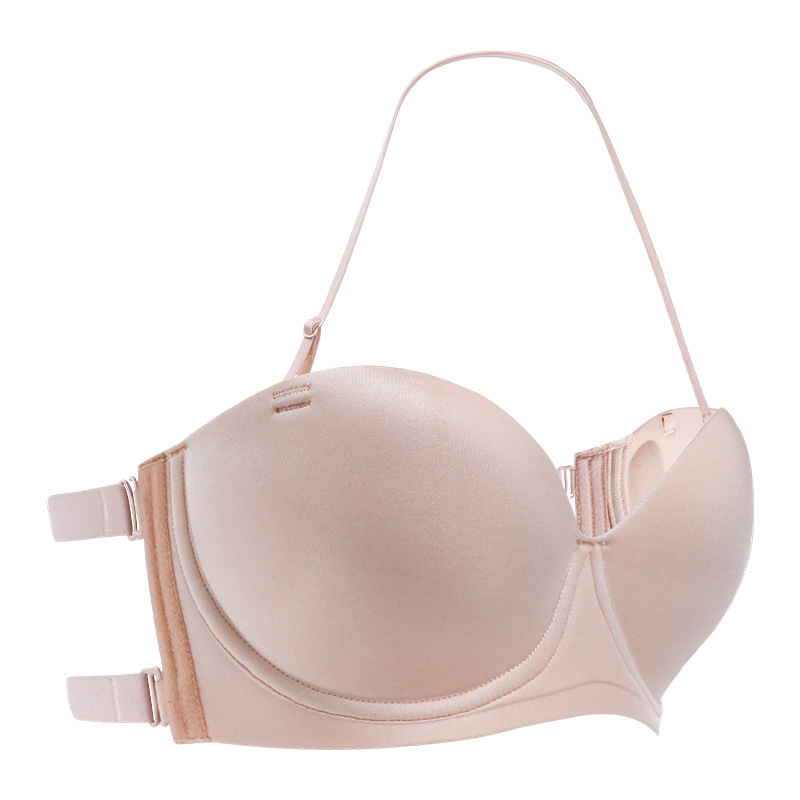 Picture of Anti-Slip Invisible Bra for Dresses, Women's Push-Up Bra That Enhances the Appearance of a Larger Bust, Seamless Bandeau Bra Wholesale, Backless Sexy Push-Up Bra