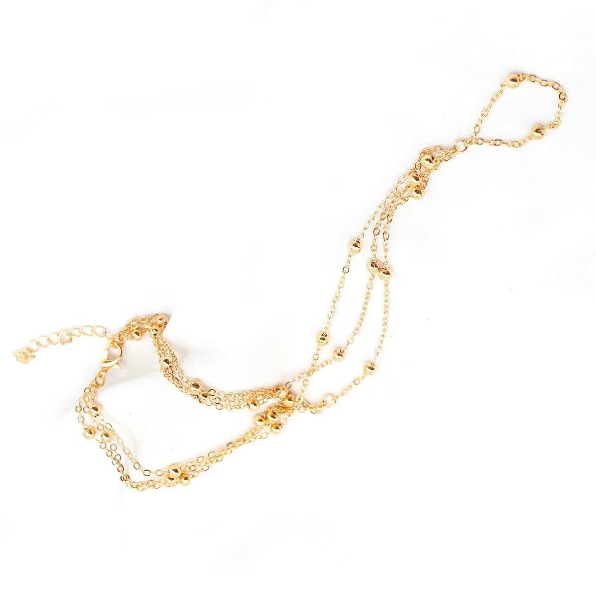 Picture of Super Immortal Pure Desire Style Sexy Metal Foot Chain Female Niche High-level Feeling Temperament Personalized Foot Chain Tender Simple Instep Chain