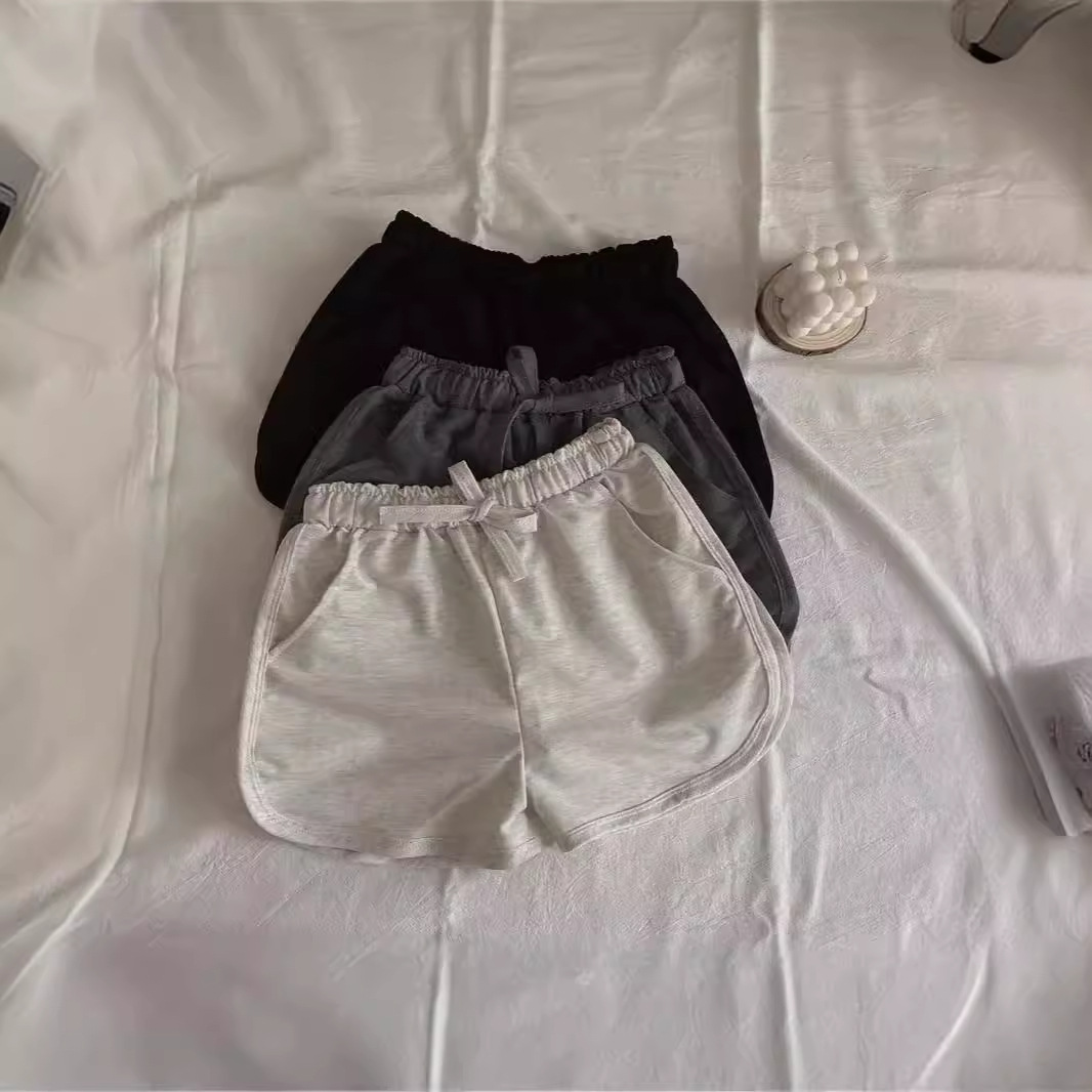 Internet Hot Super High Waist Grey Shorts Women's 2024 Summer Ins Loose Slimming Hot Pants Student Casual Sports Pants