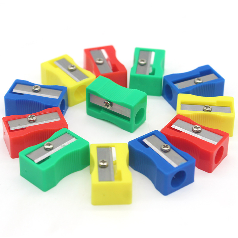Picture of Factory wholesale pencil sharpener plastic rectangular pencil sharpener student supplies small square pencil sharpener mini pencil sharpener