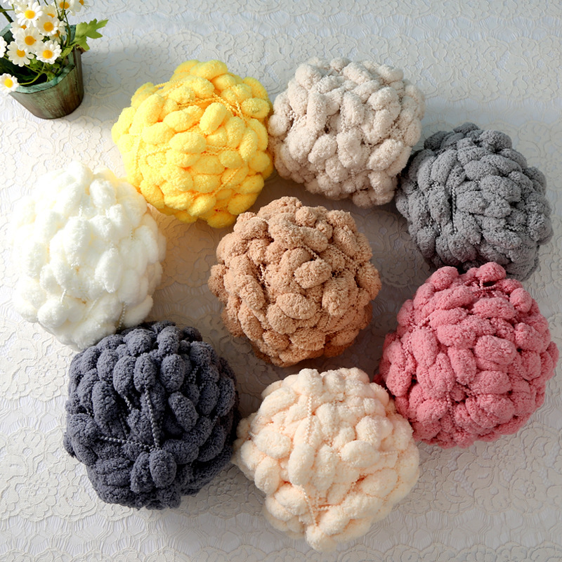 Ball Ball Line Cushion Line Woven Blanket Hand Woven diy Material Carpet Fur Ball Coarse Wool Ball Hook Mat