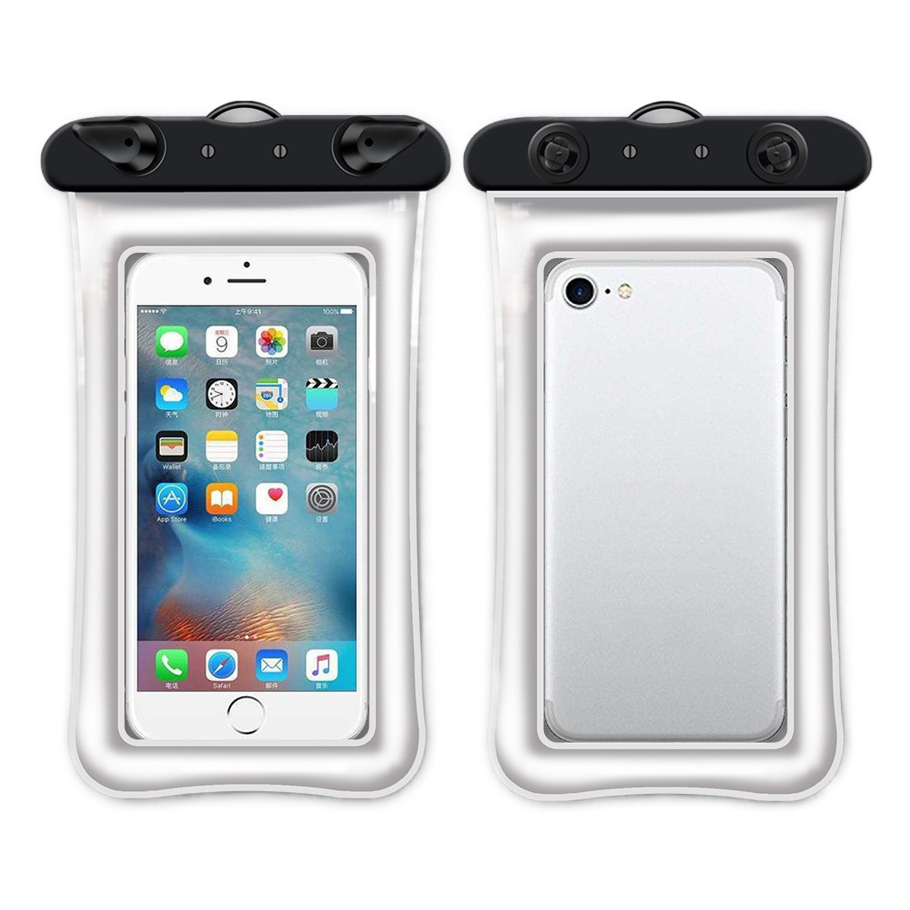 Floating inflatable bag mobile phone waterproof case transparent wholesale swimming 8 grade waterproof mobile phone bag large mobile phone waterproof bag