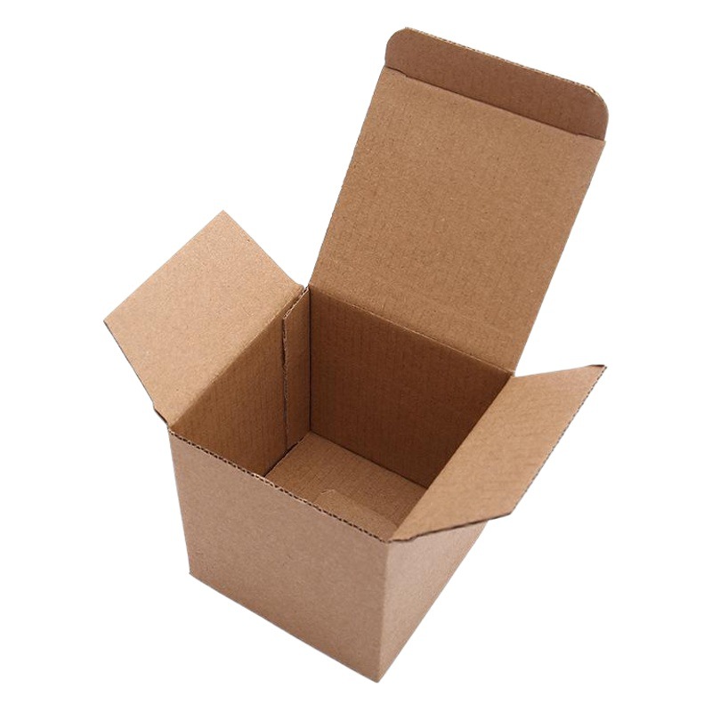 Manufacturer's Ready-Made Corrugated Square Packaging Box Three-Layer Hardened Electronic Accessories Packaging Small Inner Box Kraft Paper Box