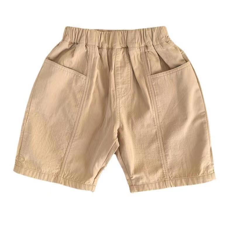 Picture of 2025 New Summer Mid-Pants for Babies, Kidsren, Boys, One-Year-Old Kidsren, Pure Cotton Pants, Casual Five-Point Pants