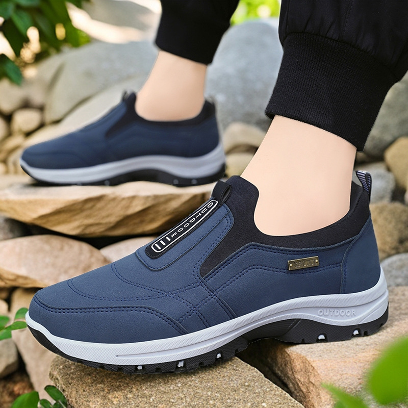 Walking Shoes for the Elderly, 2025 New Outdoor Casual Sports Shoes, Slip-On Dad Shoes, Men's Large Size Hiking Shoes