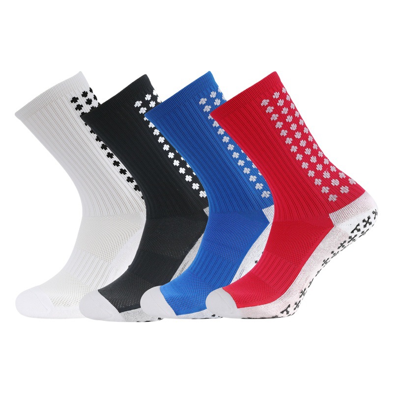 Mid-Calf Football Socks for Men, Double-Sided Glue Thickened Towel Bottom, Comfortable Non-Slip Socks, Professional Training Sports Socks Wholesale