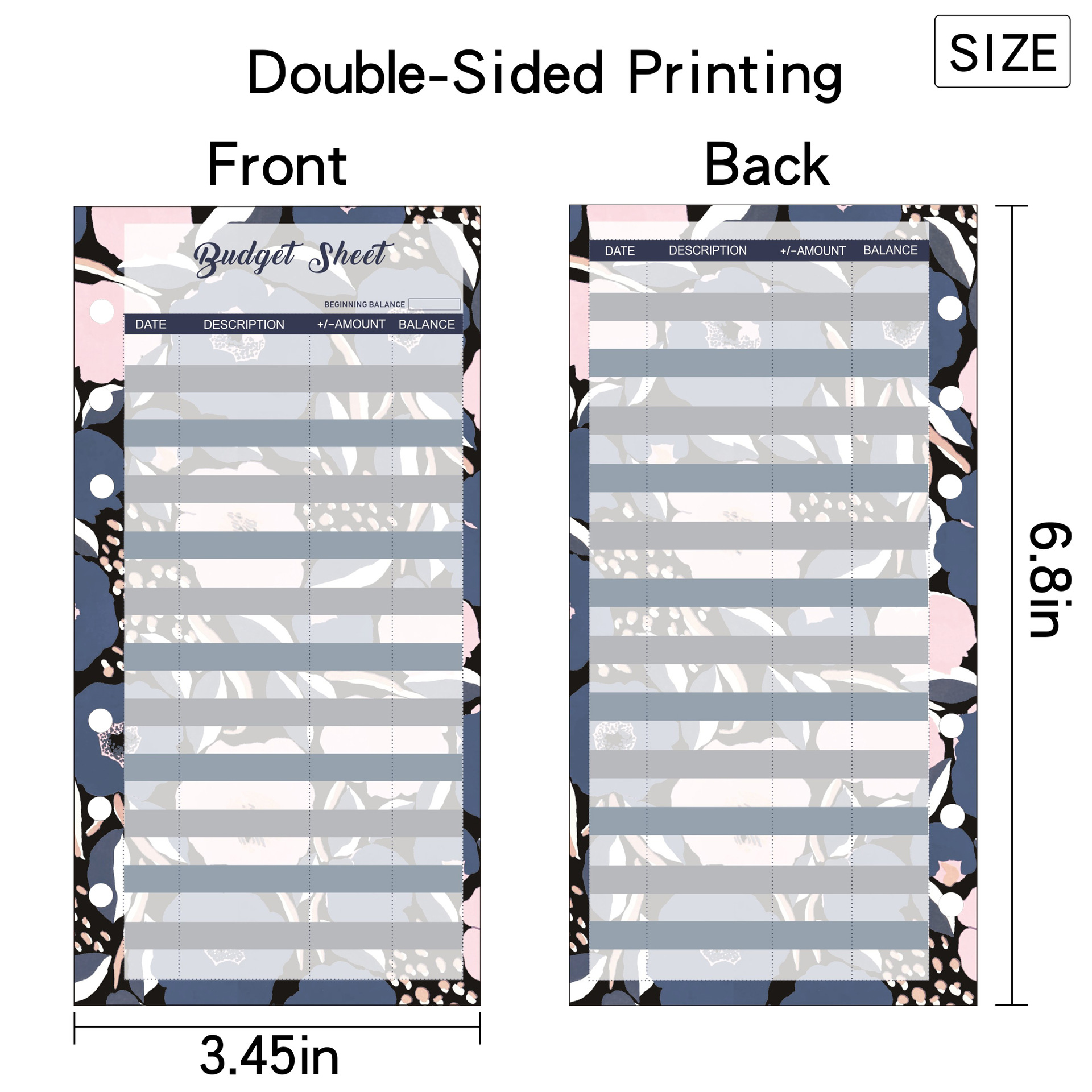 Picture of Cross-Border Supply of Perforated Budget Envelope Consumption Card Foreign Trade Accounting Budget Cash Envelope Consumption Card Paper in Stock
