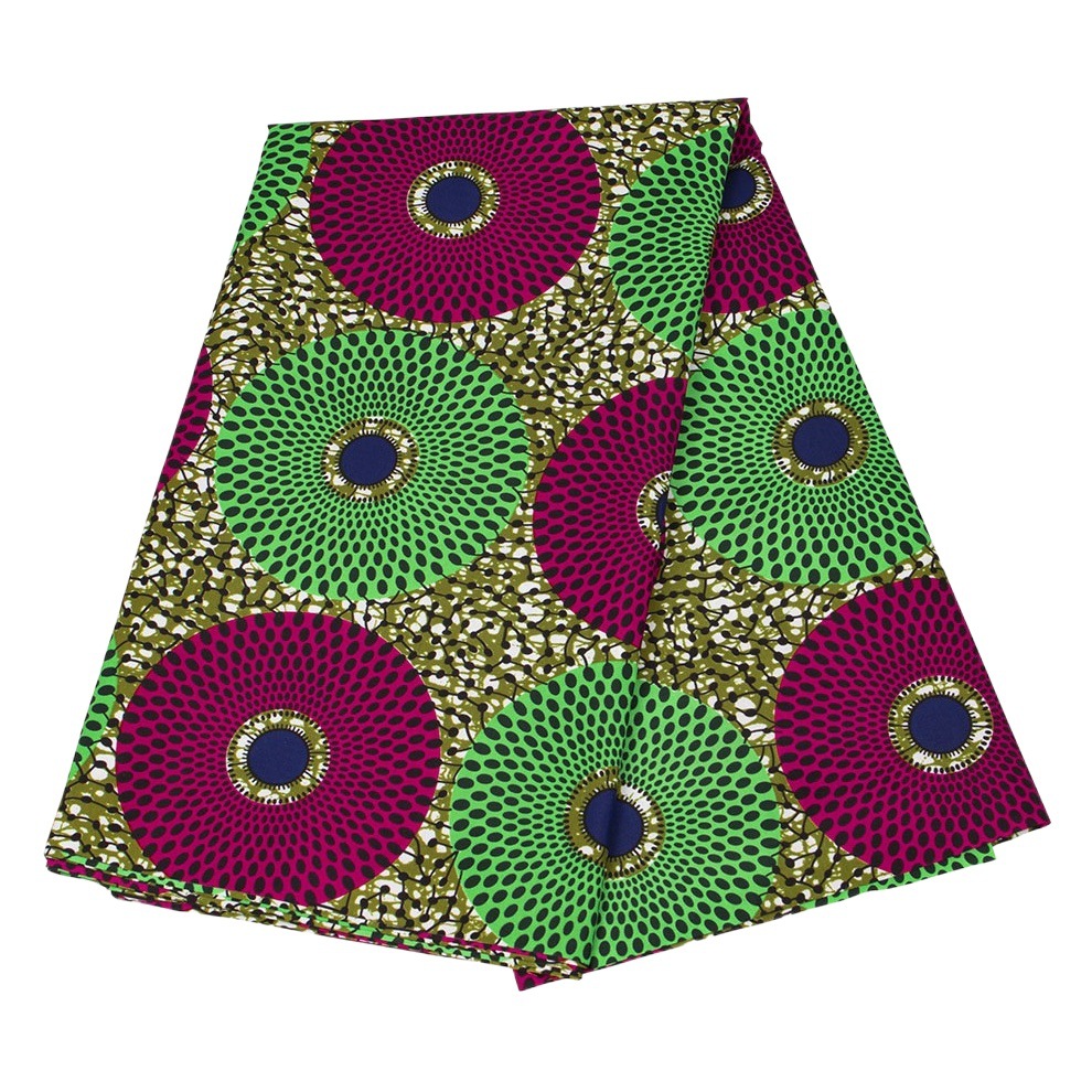 A generation of African fabric Ankara circular pattern clothing fabric can be made into dress suit ethnic fabric