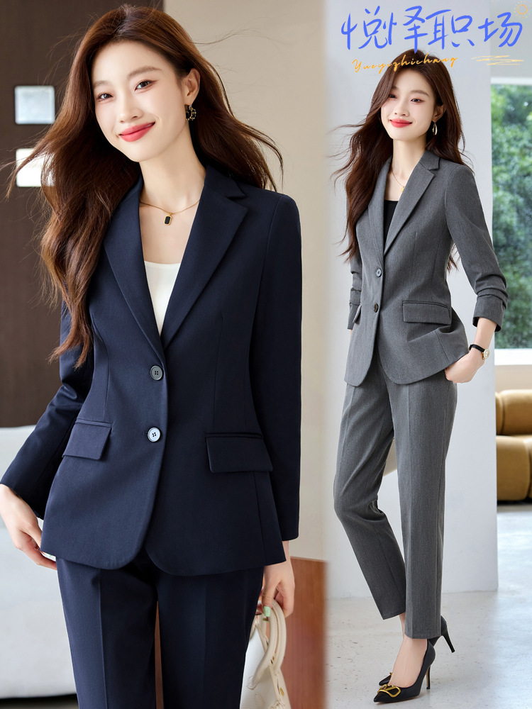 Picture of 2024 Spring and Autumn New Professional suit Women's High-end Sales Jewelry Store Work Clothes Interview Suit Dress Long Sleeve