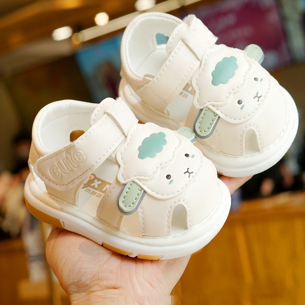 Toddler Shoes Summer Sandals Beginner Baby Shoes 1-2 Years Old Baby Shoes Soft Sole Non-Slip Call Shoes Breathable