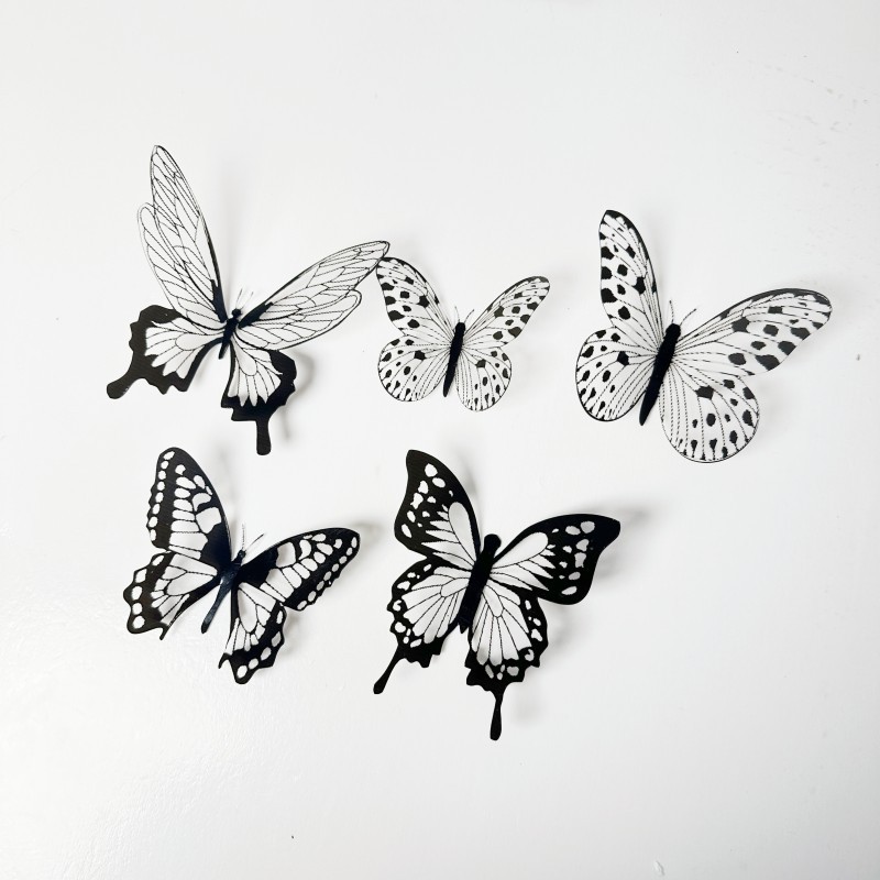 Picture of Butterfly Birthday Cake Insert Beautiful Mother's Day Cake Decoration Cake Insert Butterfly Cake Decoration