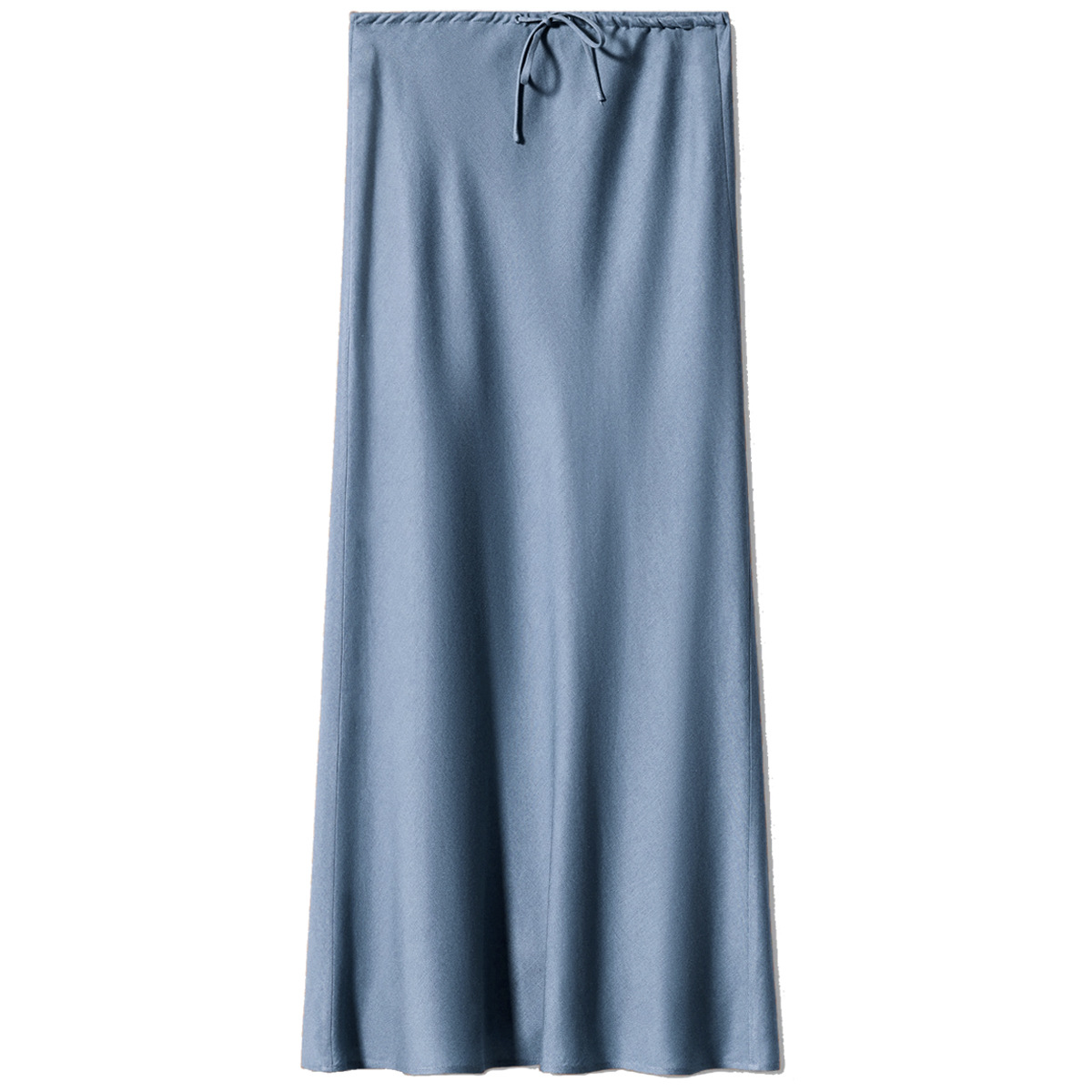 Picture of 2024 Amazon high quality satin long skirt high waist drawstring lace-up solid color skirt female cross-border women's clothing in stock
