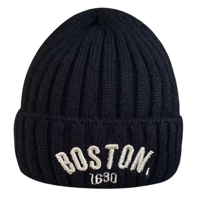 Children's Hat Autumn and Winter Knitted Woolen Hat Boy's Warm Windproof Ear Protection Hat Female Baby Pullover Hat K-Style Ins