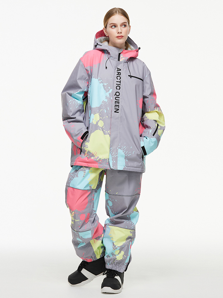 Picture of Ski Suit Women's Men's Ski Pants Loosen OVER SIZE Winter Outdoor Waterproof Warm Snowboard Pants