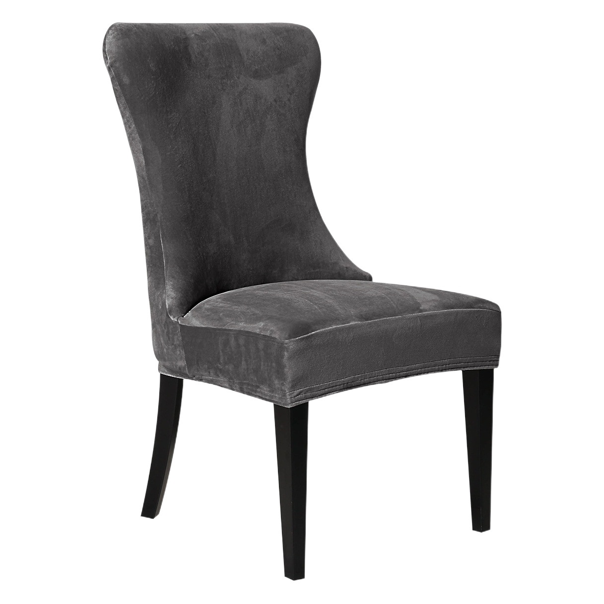 Cross-border Super Soft Velvet Four Seasons Solid Color Elastic Chair Cover Household Hotel European and American Restaurant Side Chair Cover