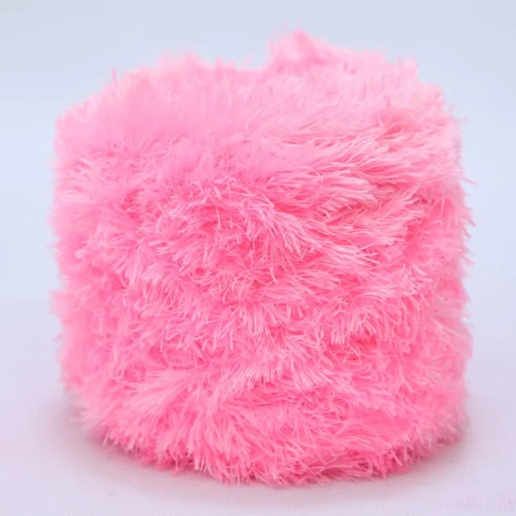 Picture of Crystal Coral Velvet Thick Thread Imitation Fur Scarf Hat Baby Baby Thread Hand-Knitted Wool Ball