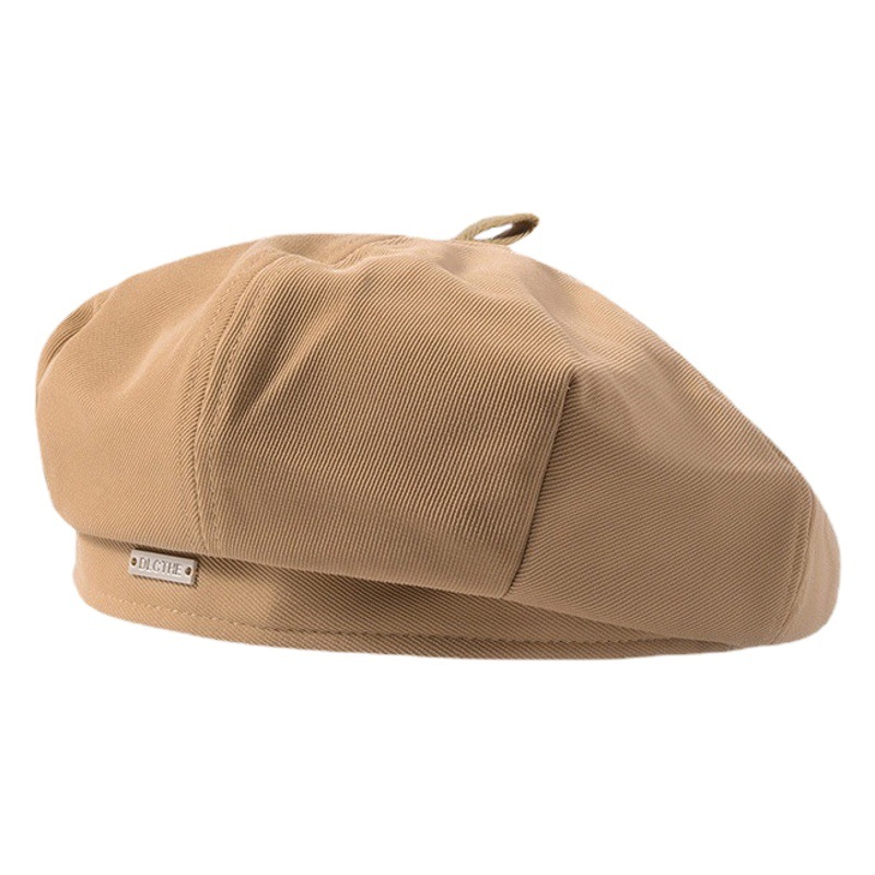 Black Beret Women's Autumn and Winter Woolen Japanese Style Style Spring & Fall Beret Hat Showing Face Small Ins Popular Painter Hat Trend