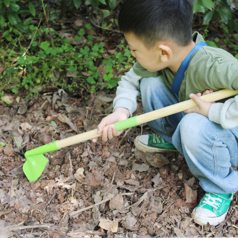 Picture of Children's beach shovel sea gardening toys small shovel performance flower hoe rake garden tools four-piece set nail rake