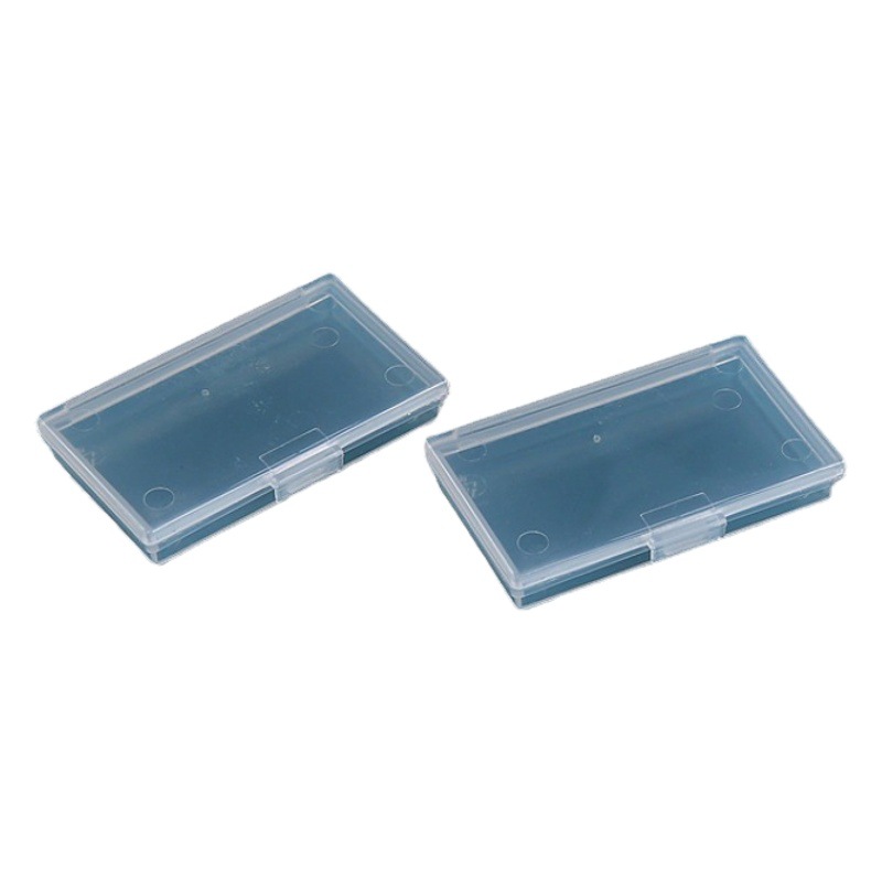 Plastic Box Jewelry Hook Storage Box Small Product Packaging Box Chip Sample Box Transparent Paper Paperclip Accessories Box