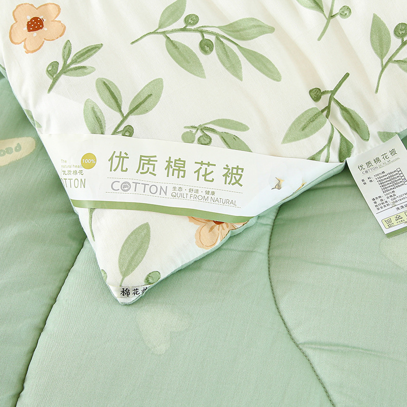 Picture of Xinjiang cotton quilt spring and autumn quilt core cotton household double winter quilt student dormitory floral cotton warm quilt
