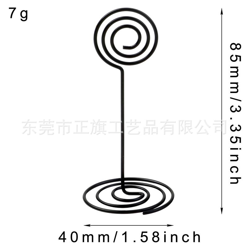 Picture of Amazon Hot Selling Creative Metal Card Holder Heart-Shaped Notes Holder Table Number Card Holders