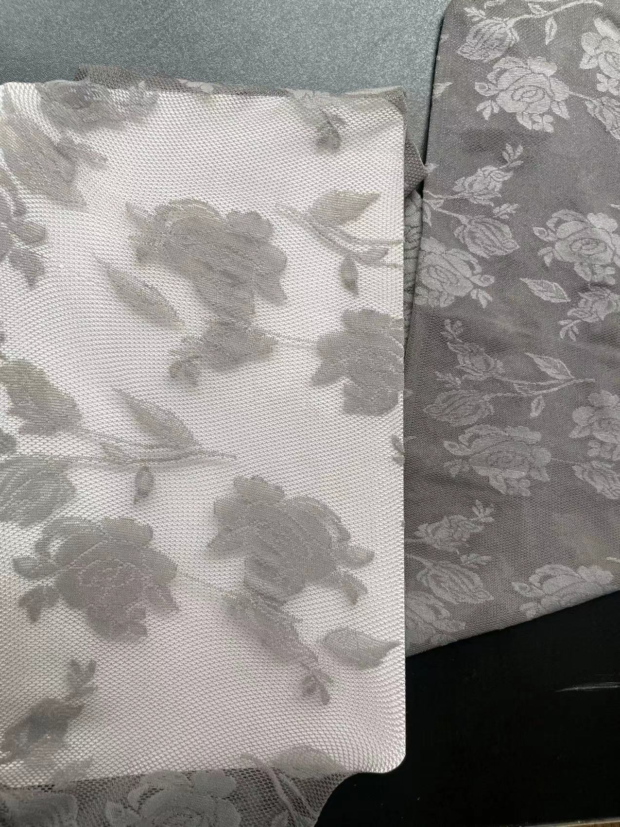Picture of Vintage Rose Silk Stockings Women's Pure Sexy Black Silk Thin White Lace Sweet Trendy Anti-hook Silk Pantyhose