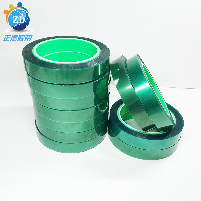 Industrial Products Tape 0.06mmpet Green Silicone Tape Zhengde High Temperature Insulation Industrial Tape