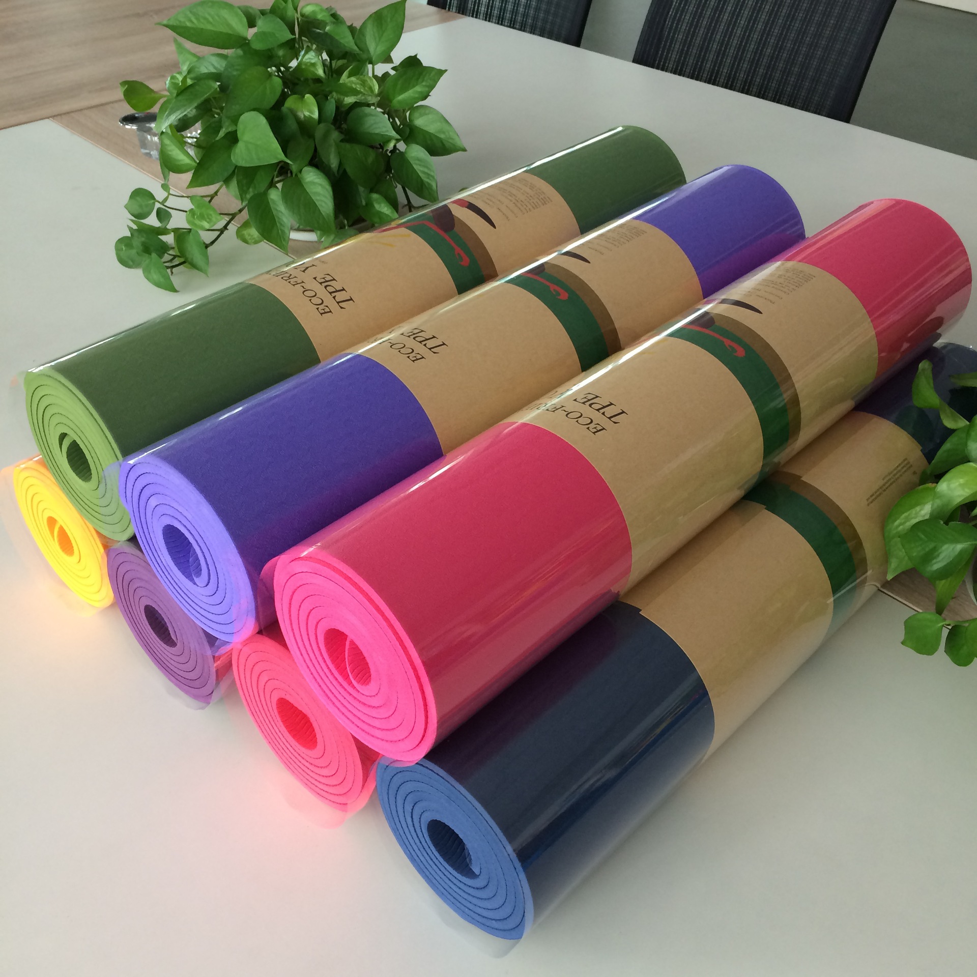 Beginners TPE yoga mat 6mm fitness mat flat support yoga mat factory wholesale yoga mat Dasheng rubber