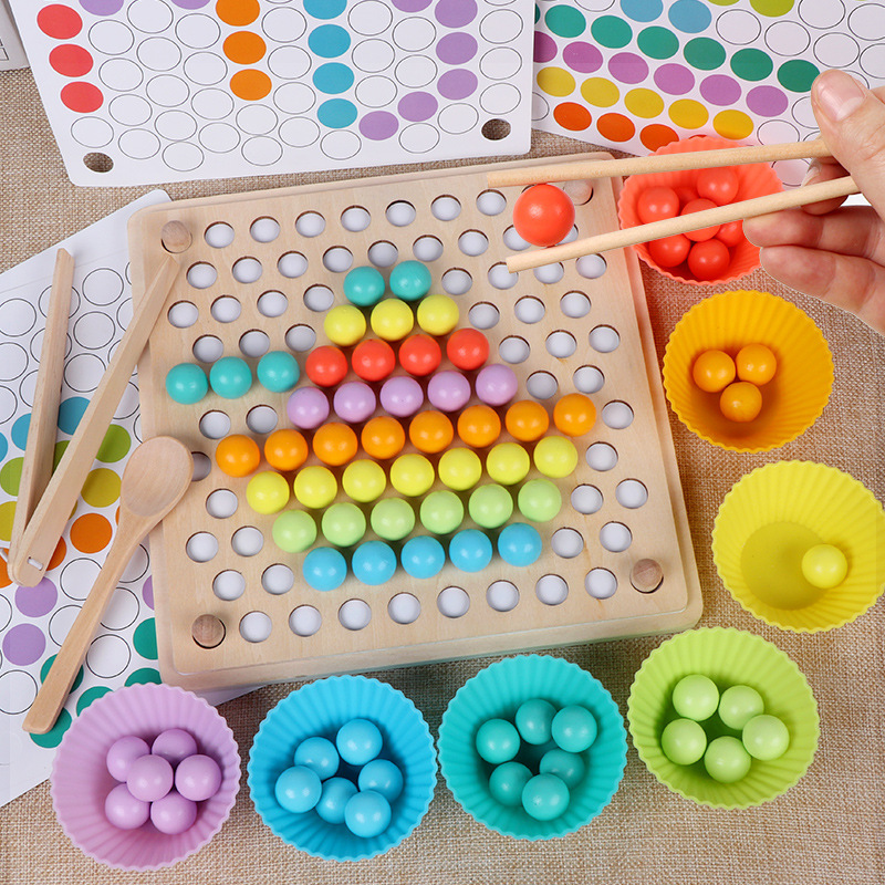 Baby practice with chopsticks beads early education educational children's toys children's toys beads toys concentration training