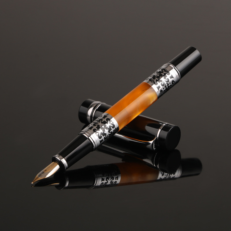 Metal 26 nib pen business advertising gifts ink bag ink practicing acrylic pen LOGO printing