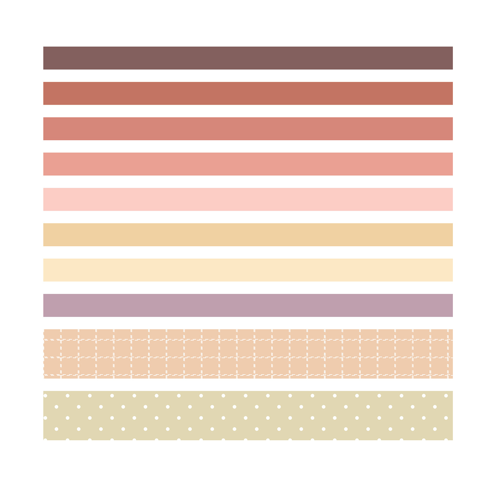 Picture of Agugu Sweet Dream Washi Tape Ins Sticker Pure Color Basic Hand Account Material Set Hand Account Tape