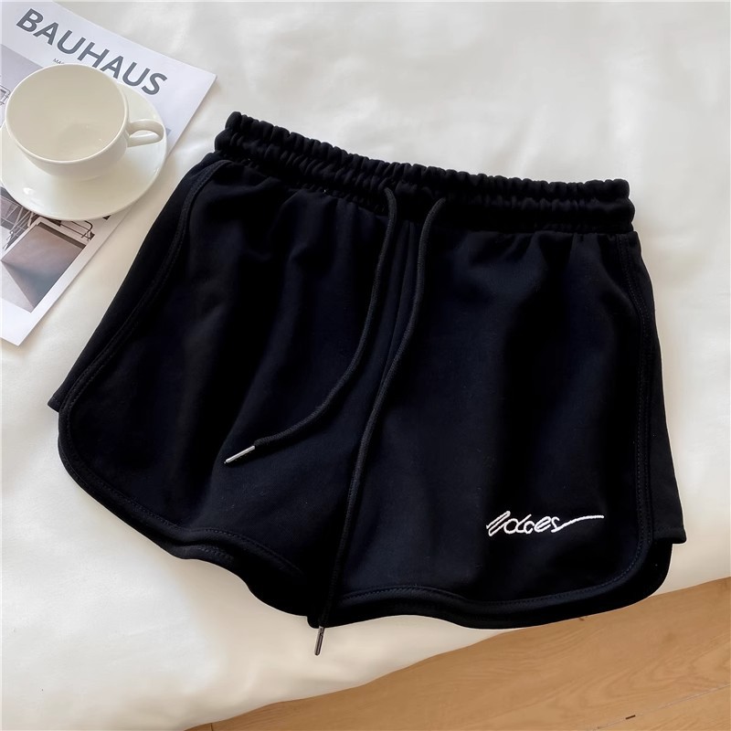 Picture of 2025 Summer Sports Shorts for Women, Loose Outer Wear, Running Home Pajamas, High-Waisted Casual Wide-Leg Pants, Yoga Hot Pants