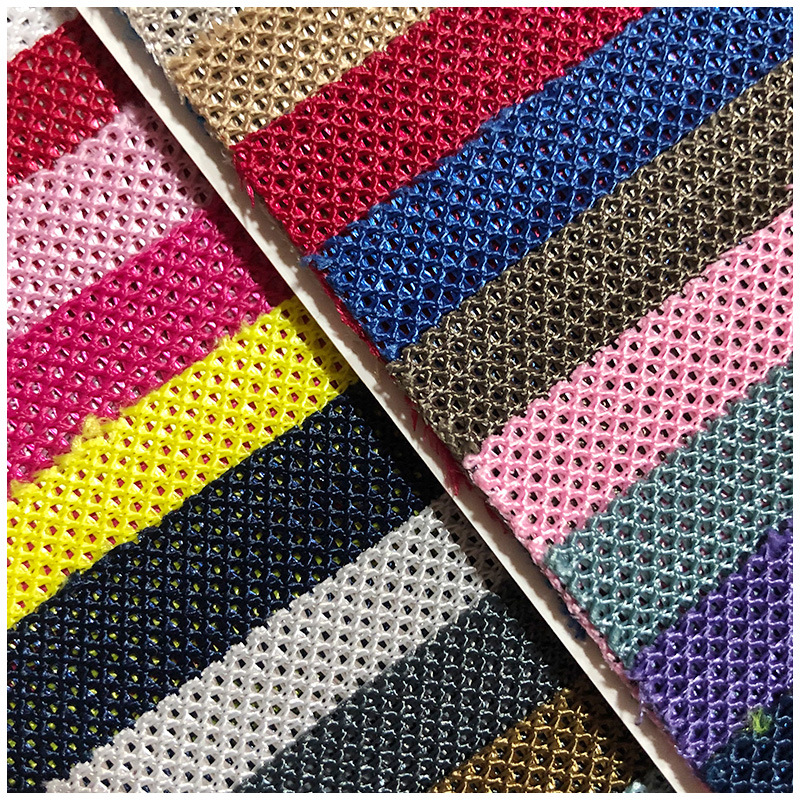 Polyester K033 warp knitted speaker mesh cycling clothing outdoor shoes luggage mesh hat mesh warp knitted printed mesh