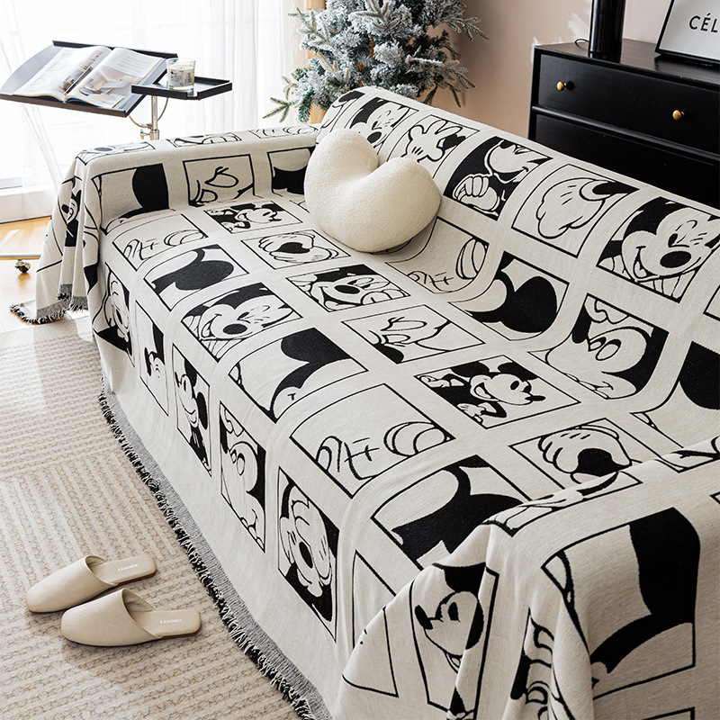 Picture of American Cartoon Sofa Towel Full Cover Chenille Sofa Cover Universal Cover Four-Season Universal High-End Sofa Cover