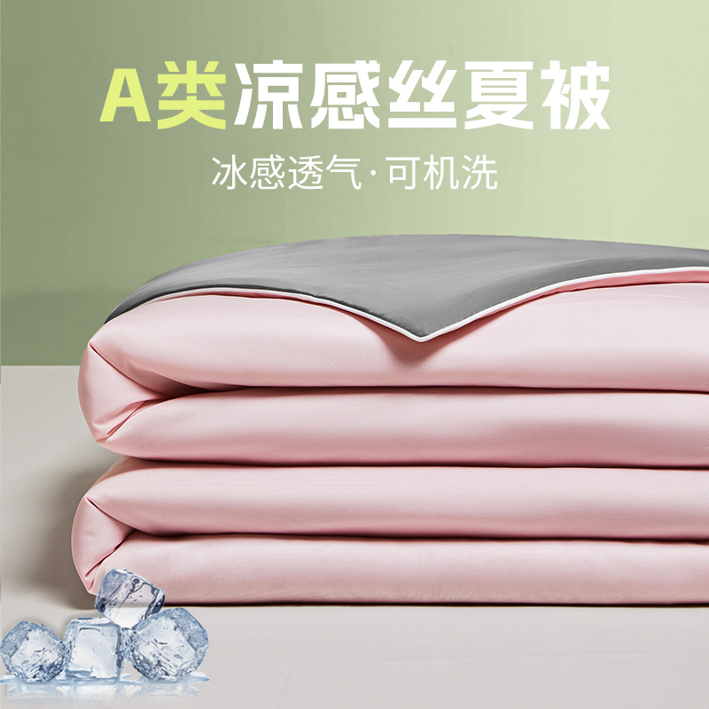 Picture of Cool Silk Summer Cool Quilt Class A Summer Cold Air Conditioning Quilt Washable Quilt Selling Gifts Summer Quilt Thin Summer Quilt