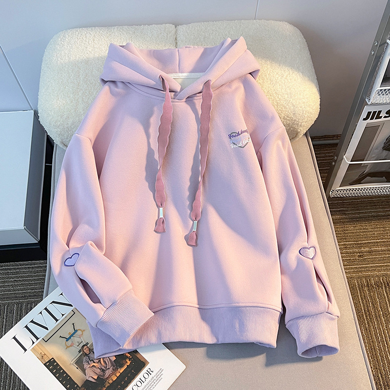 Picture of Girls' Autumn Wear 2024 New Spring and Autumn Wear Girls' Casual Middle and Big Children's fleece-lined Hoodie Jacket Children's Wear
