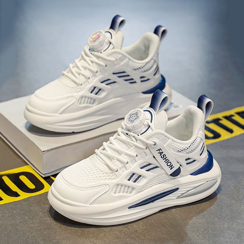 Picture of Children's White Shoes, Students' Autum 2025 New Boys' Shoes, Big Kidsren's Sneakers, Spring and Autum Mesh Breathable Sports Shoes