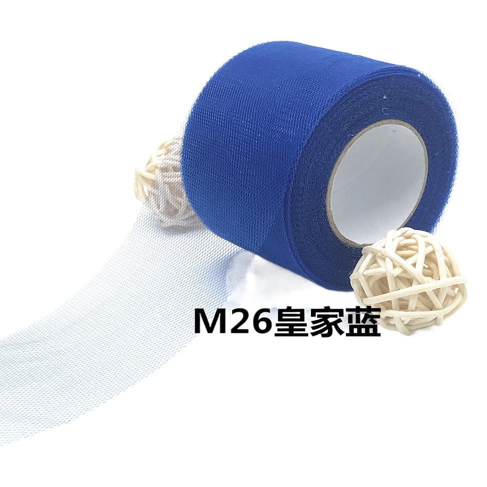 Cross-border Hot Sale Wedding Party Supplies Hair Accessories Mesh Mesh Tulle AAM Handmade Material American Mesh Roll