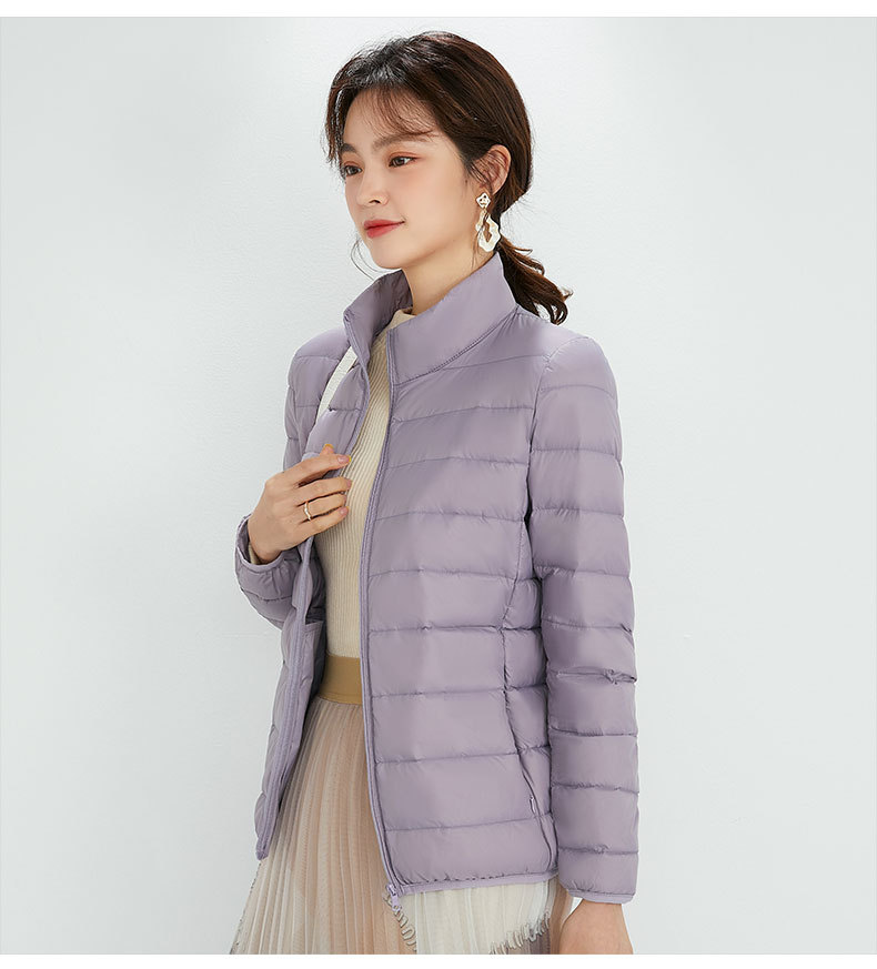 Picture of 90 down down Jacket Women's Hooded Lightweight Short Large Size Lightweight Western Style White Duck down Jacket Pinghu down Jacket Wholesale