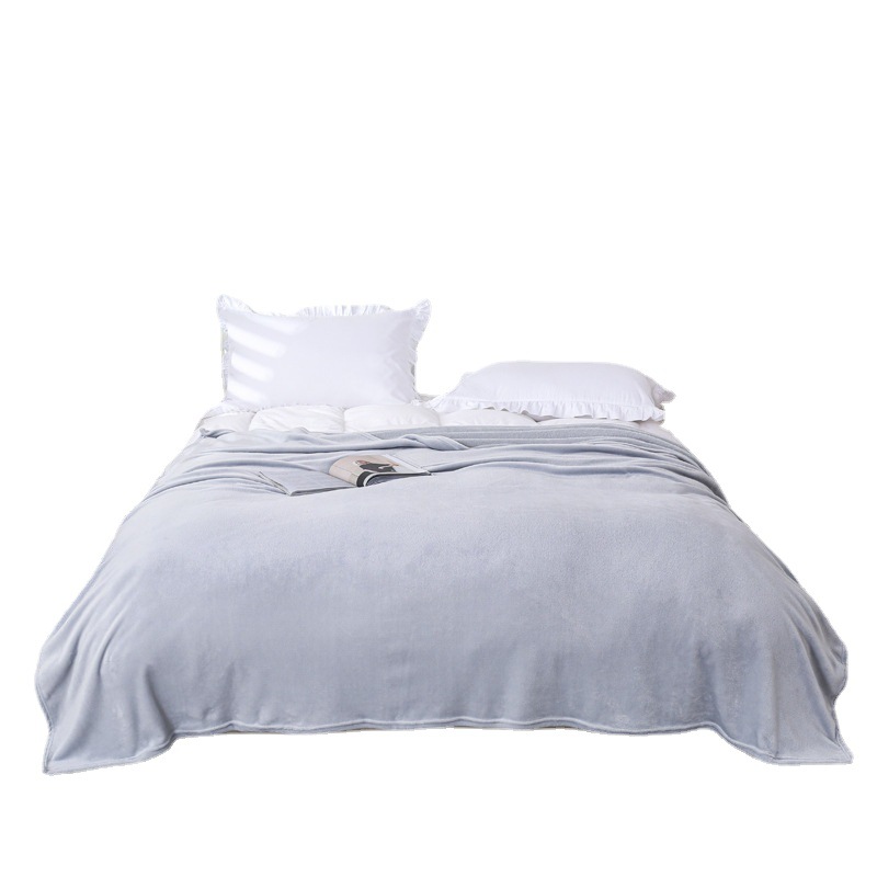 Picture of Small blanket winter coral blanket flannel single double bed sheet thickened female student dormitory quilt nap blanket