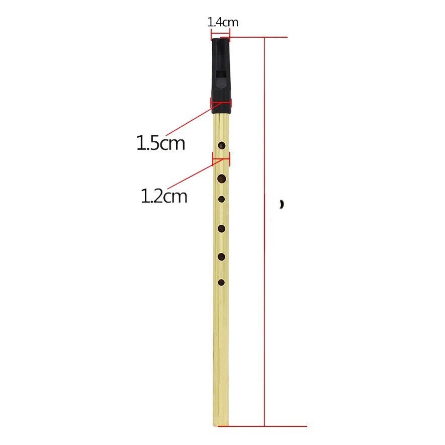 Wholesale D-key Irish whistle tin mouthpiece 6 hole clarinet student adult professional playing flute piccolo straight flute