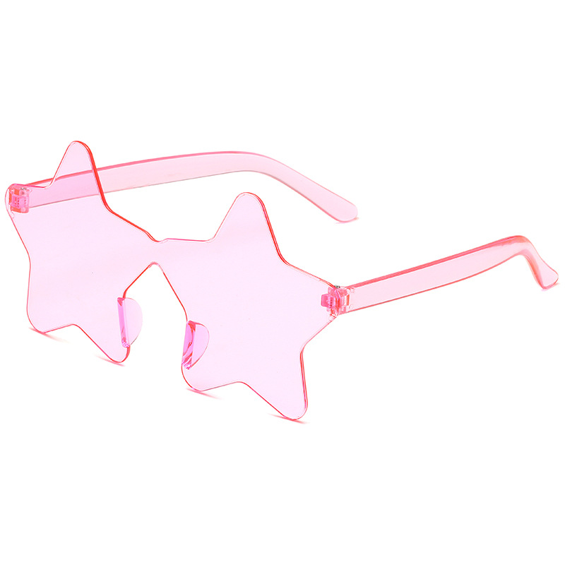 Picture of New fashion personality five-pointed star sunglasses cross-border frameless sunglasses trendy party funny beach sunglasses