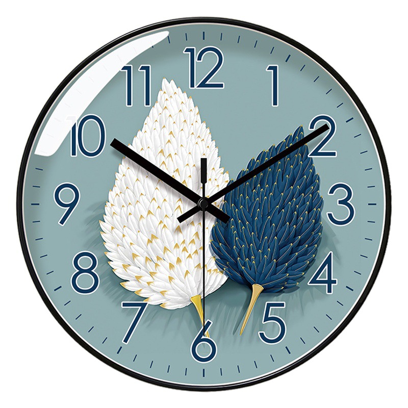 Ipura 6114 Simple Fresh Wall Clock Living Room Watch Fashion New Nordic Clock Silent Seconds Sweeping Quartz Clock