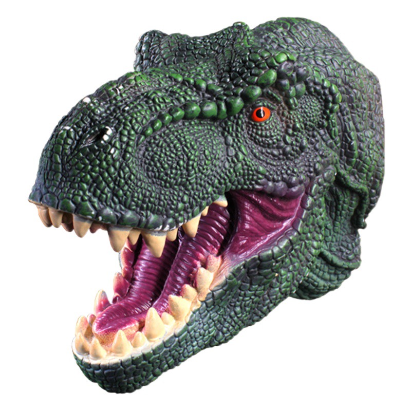 Picture of Dinosaur Hand Doll Gloves Soft Glue Tyrannosaurus Rex Triceratops Shark Simulation Animal Model Stall Shark Arm Toy Cross Border