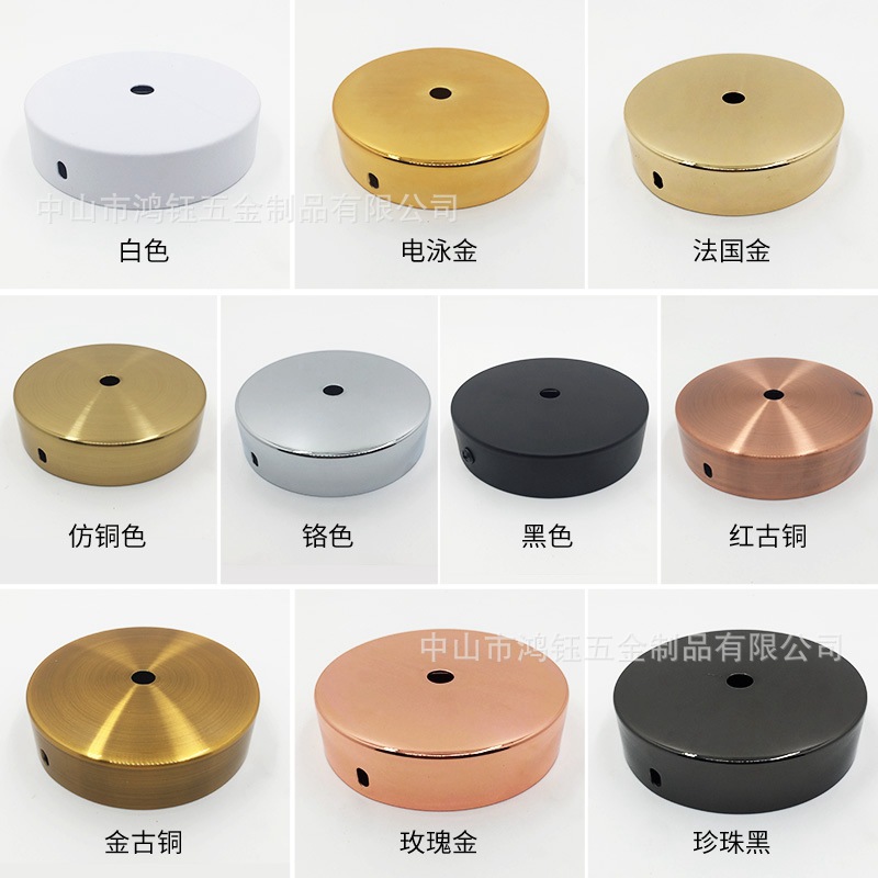 Straight Edge Pendant Light Fixture Dining Room Ceiling Lamp Round Base Lighting Accessory Chassis with Hanging Plate