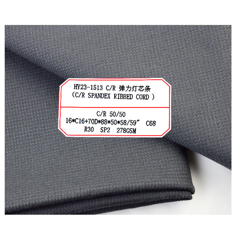 Picture of C/R cotton sticky comfortable elastic corduroy woven clothing wear-resistant overalls top pants fabric